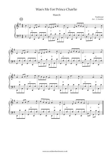 Wae's Me For Prince Charlie (arr. Julia Gordon)