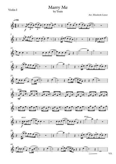 Marry Me (arr. Elizabeth Lister)