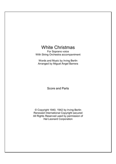 White Christmas (arr. Miguel Ángel Barrera)
