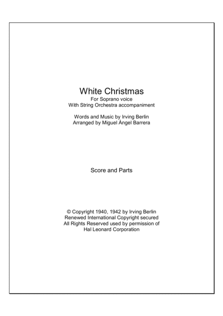 White Christmas (arr. Miguel Ángel Barrera)