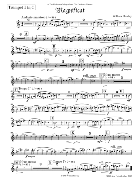 Magnificat (Set of Parts, Brass Ensemble, SATB Version)