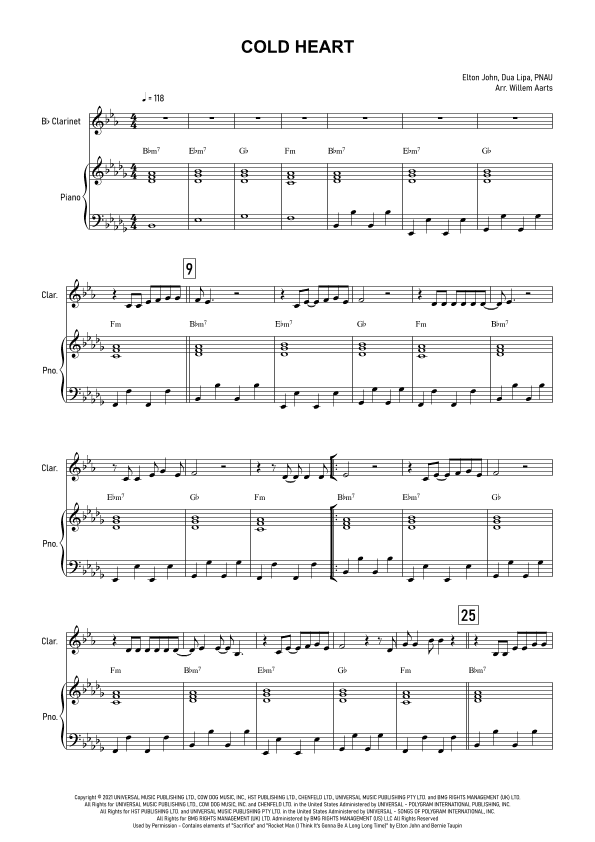 Cold Heart (pnau Remix) (arr. Willem Aarts)