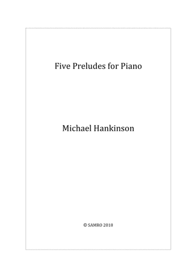 Five Preludes for Piano