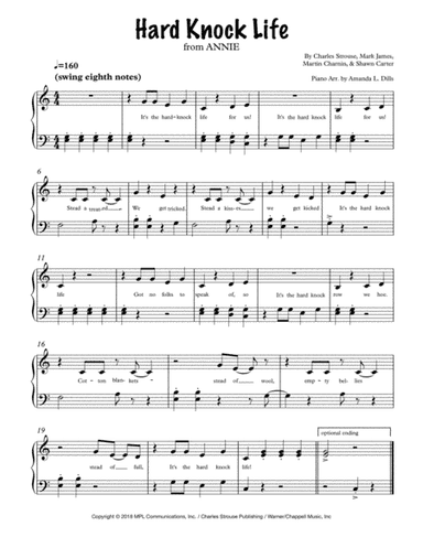 Hard Knock Life (ghetto Anthem) (arr. Amanda L. Dills)