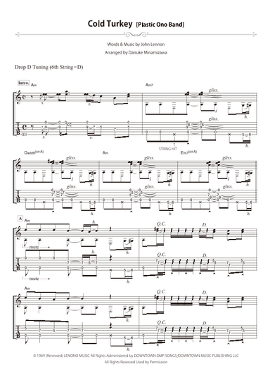 Cold Turkey (arr. Daisuke Minamizawa)