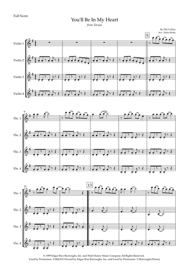 You'll Be In My Heart (arr. Fabio Britto)