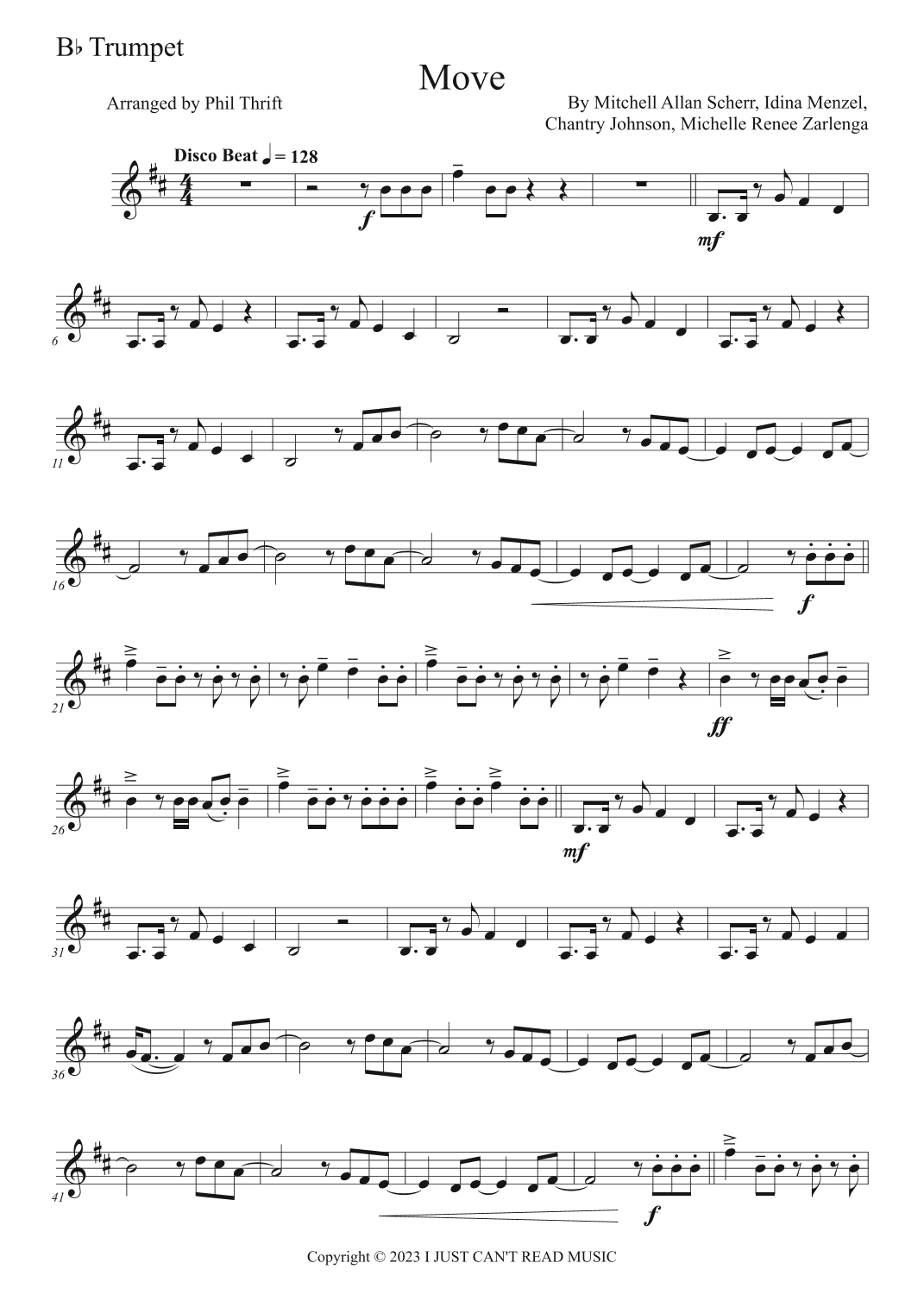 Move (arr. Phil Thrift)