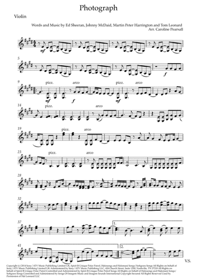 Photograph (arr. Caroline Pearsall)