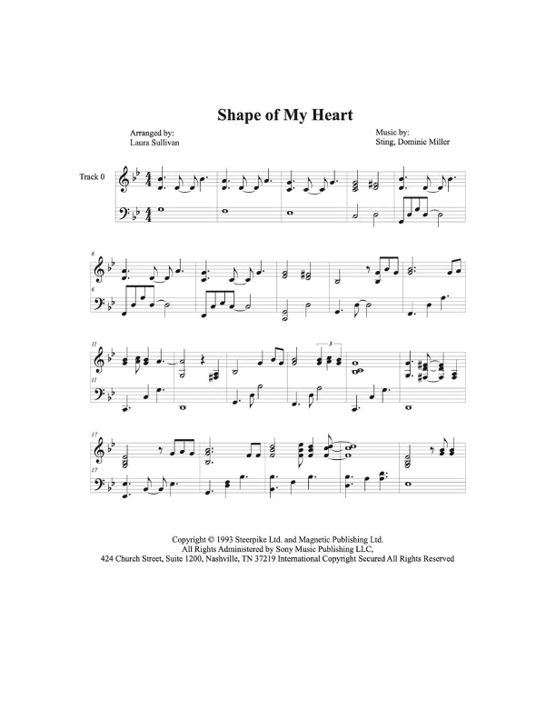 Shape Of My Heart (arr. Laura Sullivan)