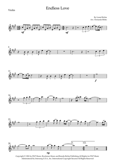 Endless Love (arr. Fernando Britto)