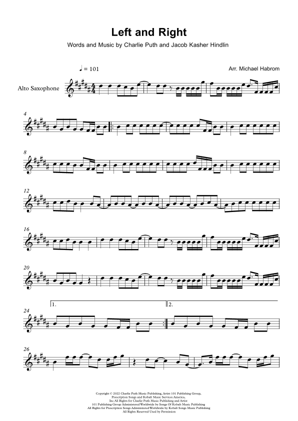 Left And Right (arr. Michael Habrom)