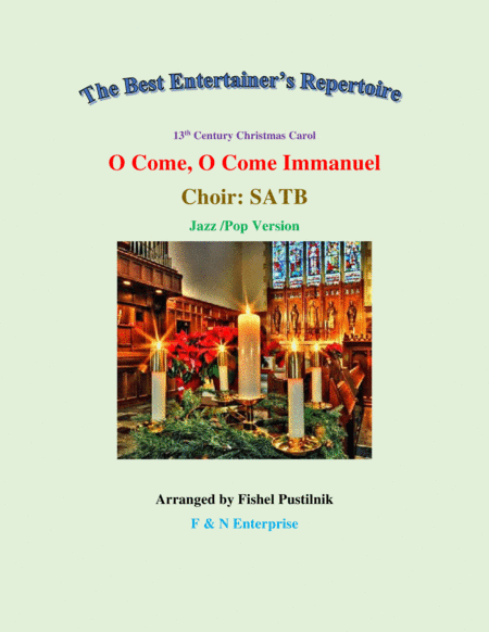"O Come, O Come Immanuel"-Choir: SATB-Video (arr. Fishel Pustilnik)