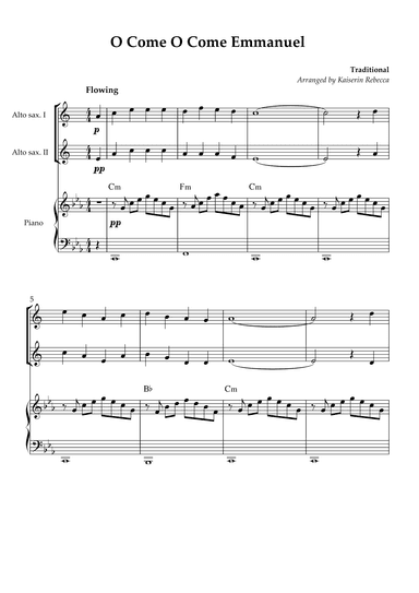 O Come O Come Emmanuel (arr. Kaiserin Rebecca)