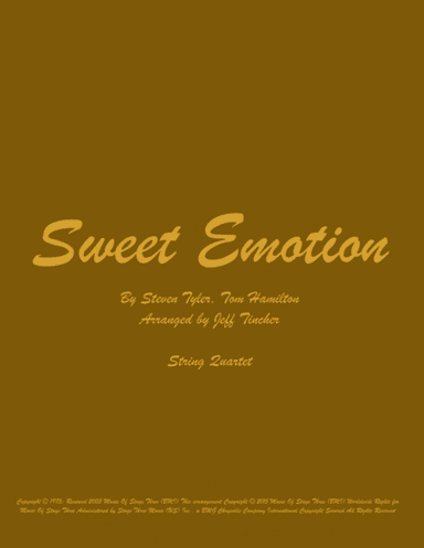 Sweet Emotion (arr. Jeff Tincher)