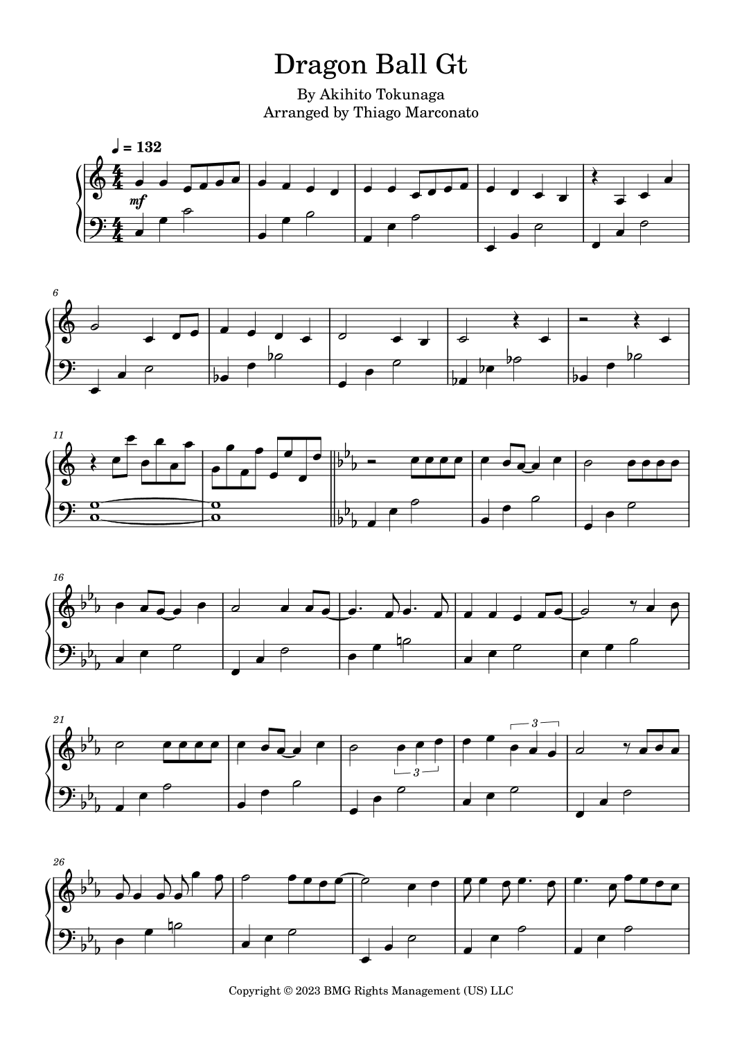 Dragon Ball Gt (arr. Thiago Marconato)