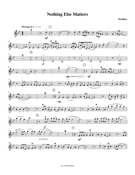 Nothing Else Matters (arr. pop4strings.com)