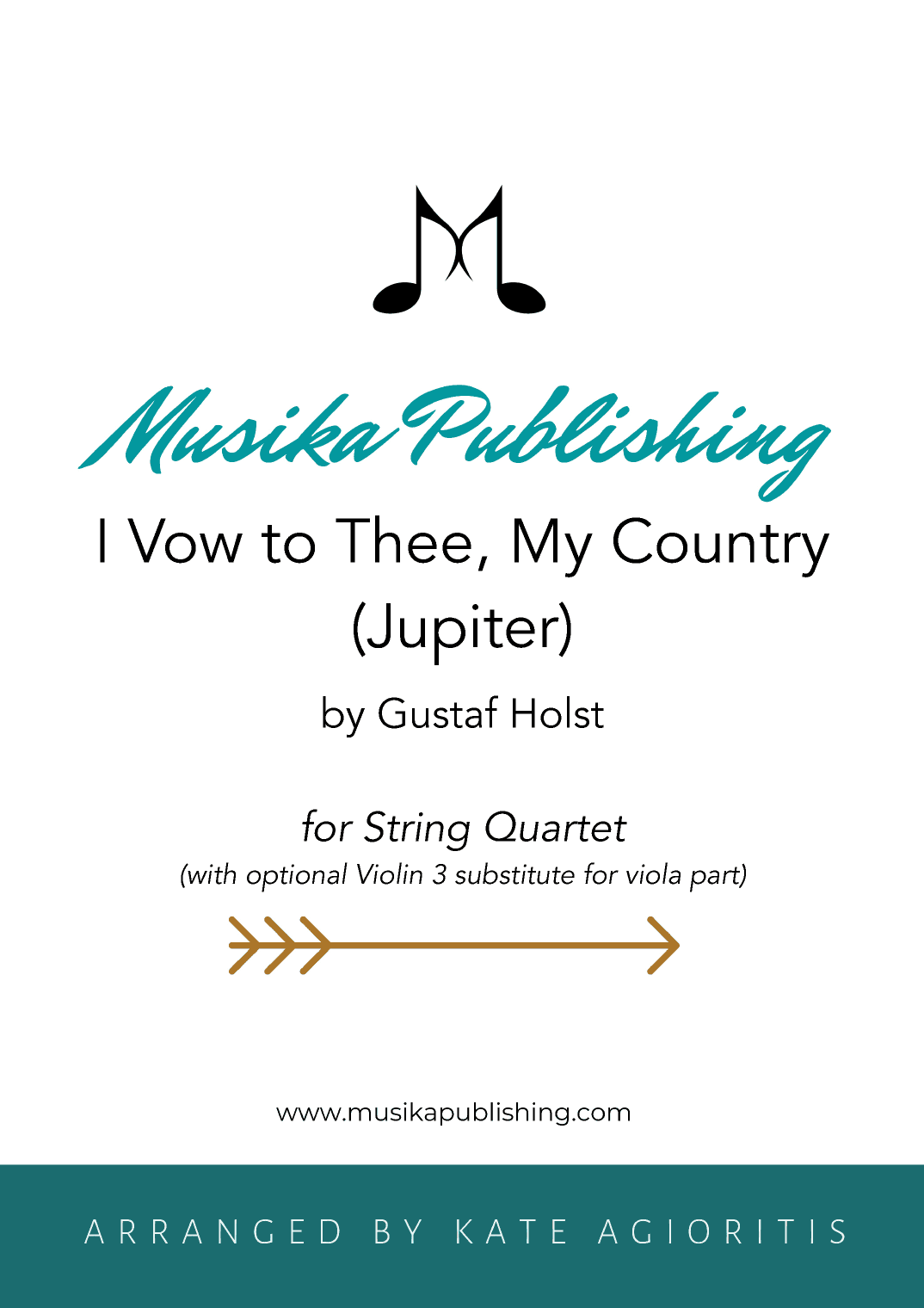 I Vow to Thee, My Country (Jupiter) - String Quartet (arr. Kate Agioritis)