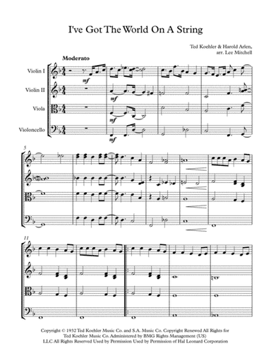 I've Got The World On A String (arr. Lee Mitchell)