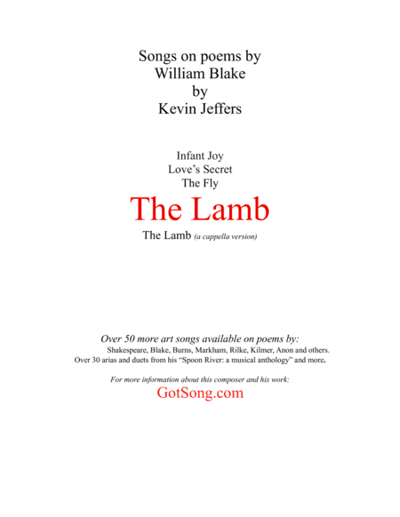 The Lamb (poem by William Blake)
