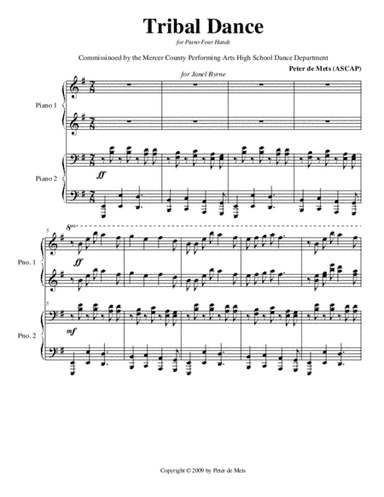 Tribal Dance (Piano 4-hands)