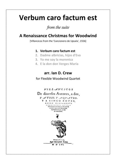 Verbum caro factum est (arr. Ian D. Crew)
