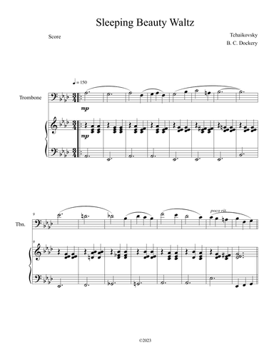 Sleeping Beauty Waltz (Trombone Solo with Piano Accompaniment) (arr. B. C. Dockery)