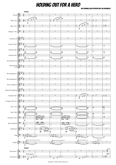 Holding Out For A Hero (arr. Neil Brownless)