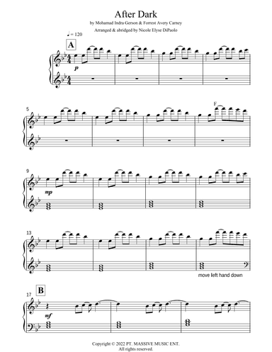 After Dark (arr. Nicole Elyse DiPaolo)