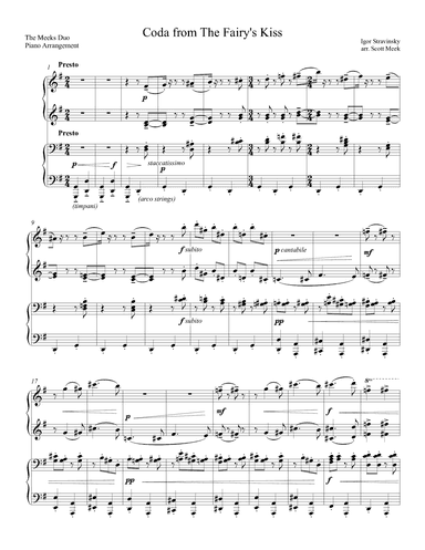 Coda from The Fairy's Kiss (arr. Scott Meek)