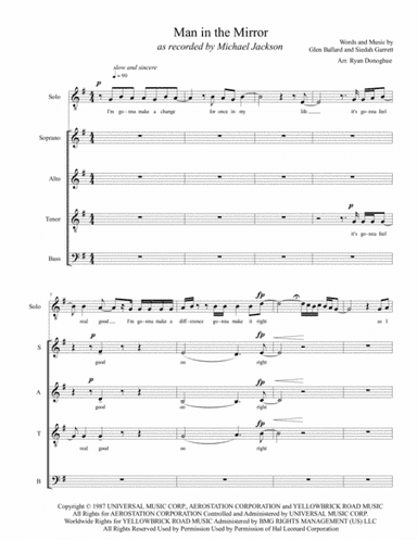 Man In The Mirror (arr. Ryan Donoghue)