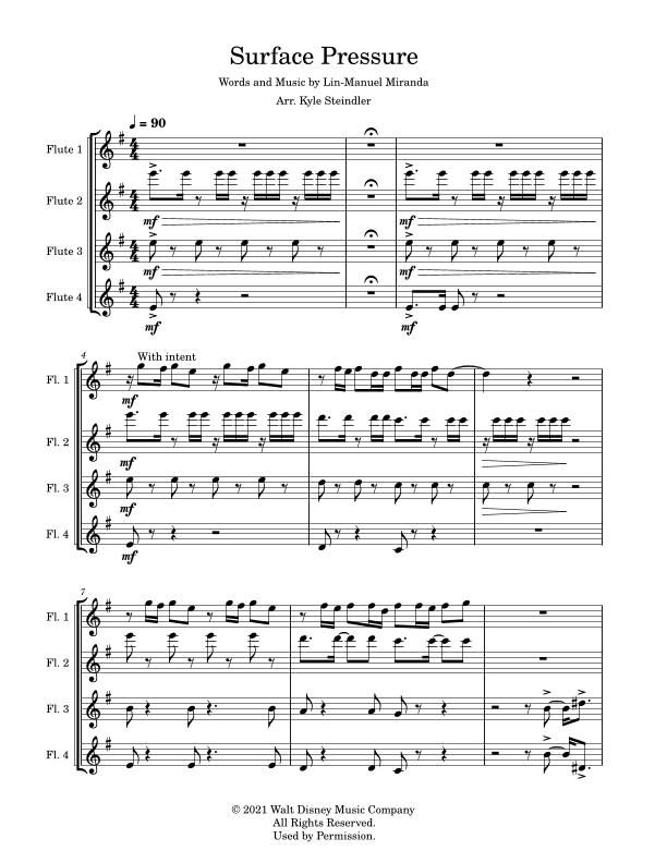 Surface Pressure (arr. Kyle Steindler)
