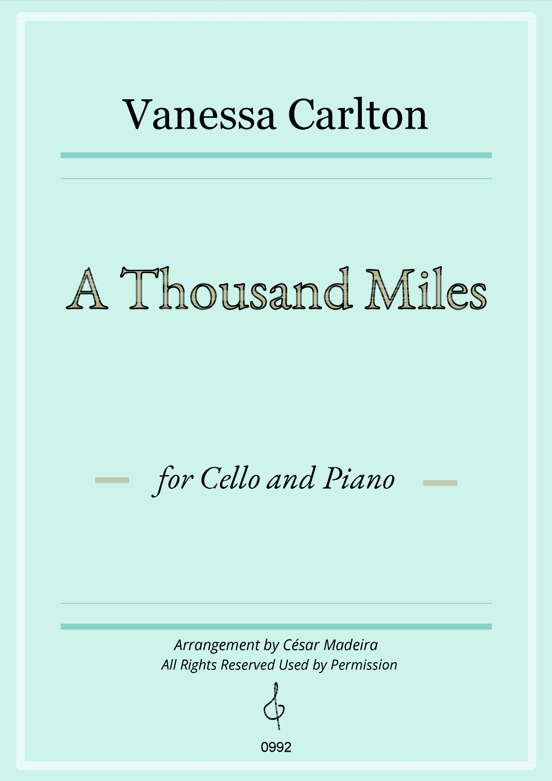 A Thousand Miles (arr. César Madeira)