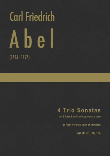 Abel - 4 Trio Sonatas, WK 98-101 ; Op.16b (arr. J.G. Cucó Barber)