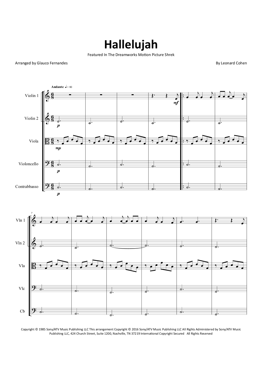 Hallelujah (arr. Glauco Fernandes)