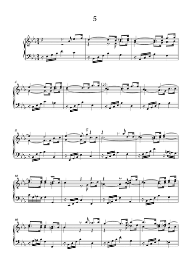 J.S.Bach:Three-Part Sinfonia No.5