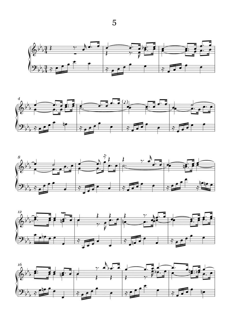 J.S.Bach:Three-Part Sinfonia No.5