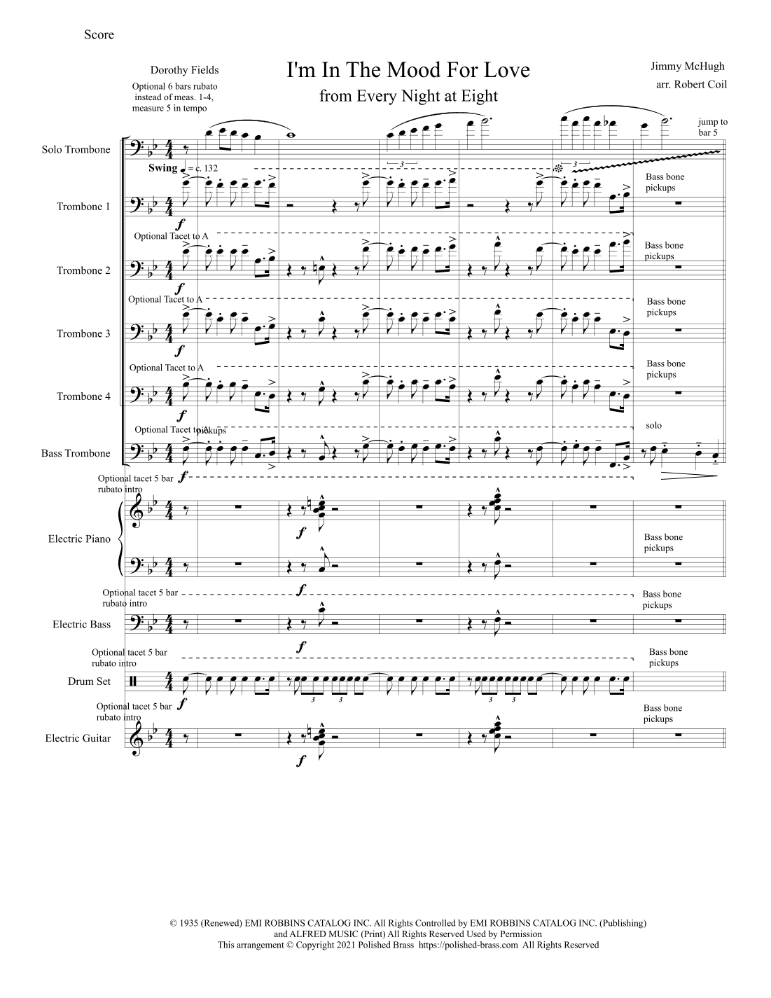 I'm In The Mood For Love (arr. Robert Coil)