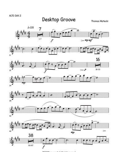 Desktop Grove for big band alto 2