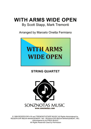 With Arms Wide Open (arr. Marcelo Onetta Fermiano)