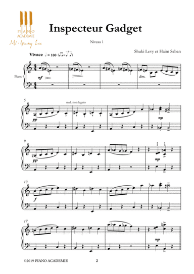 Inspector Gadget (arr. Henrique Cantalogo, Mi-Young LEE)