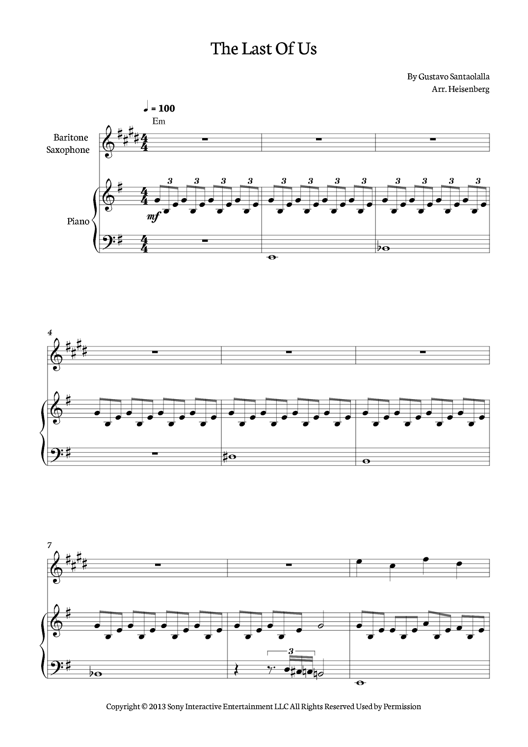 The Last Of Us (arr. Heisenberg)