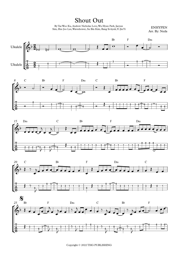 Shout Out (arr. Arr. Neda)