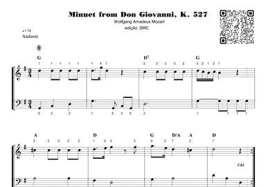 Minuet from Don Giovanni, K. 527 (arr. Piano)