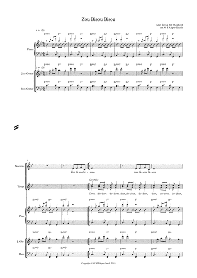 Zou Bisou Bisou (arr. Ollie Kaiper-Leach)