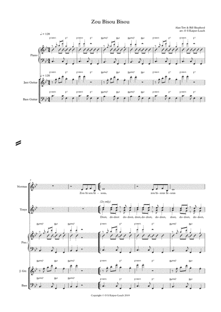 Zou Bisou Bisou (arr. Ollie Kaiper-Leach)