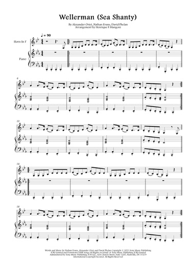 Wellerman (arr. Henrique F Mangoni)