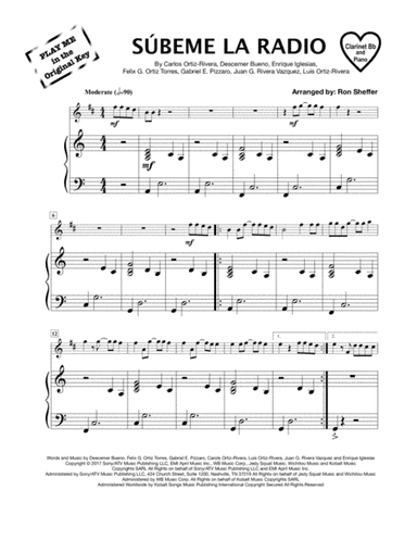 Subeme La Radio (arr. Ron Sheffer)