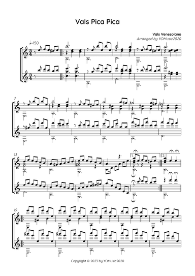 Pica Pica (arr. YOMusic2020)