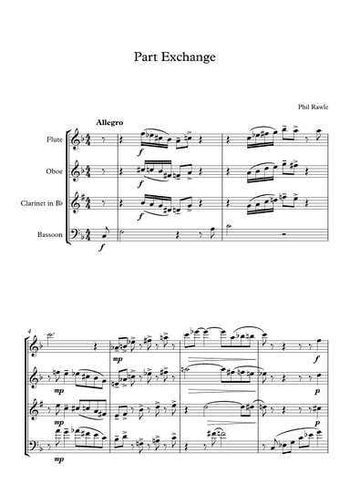 Part Exchange - Wind Quartet