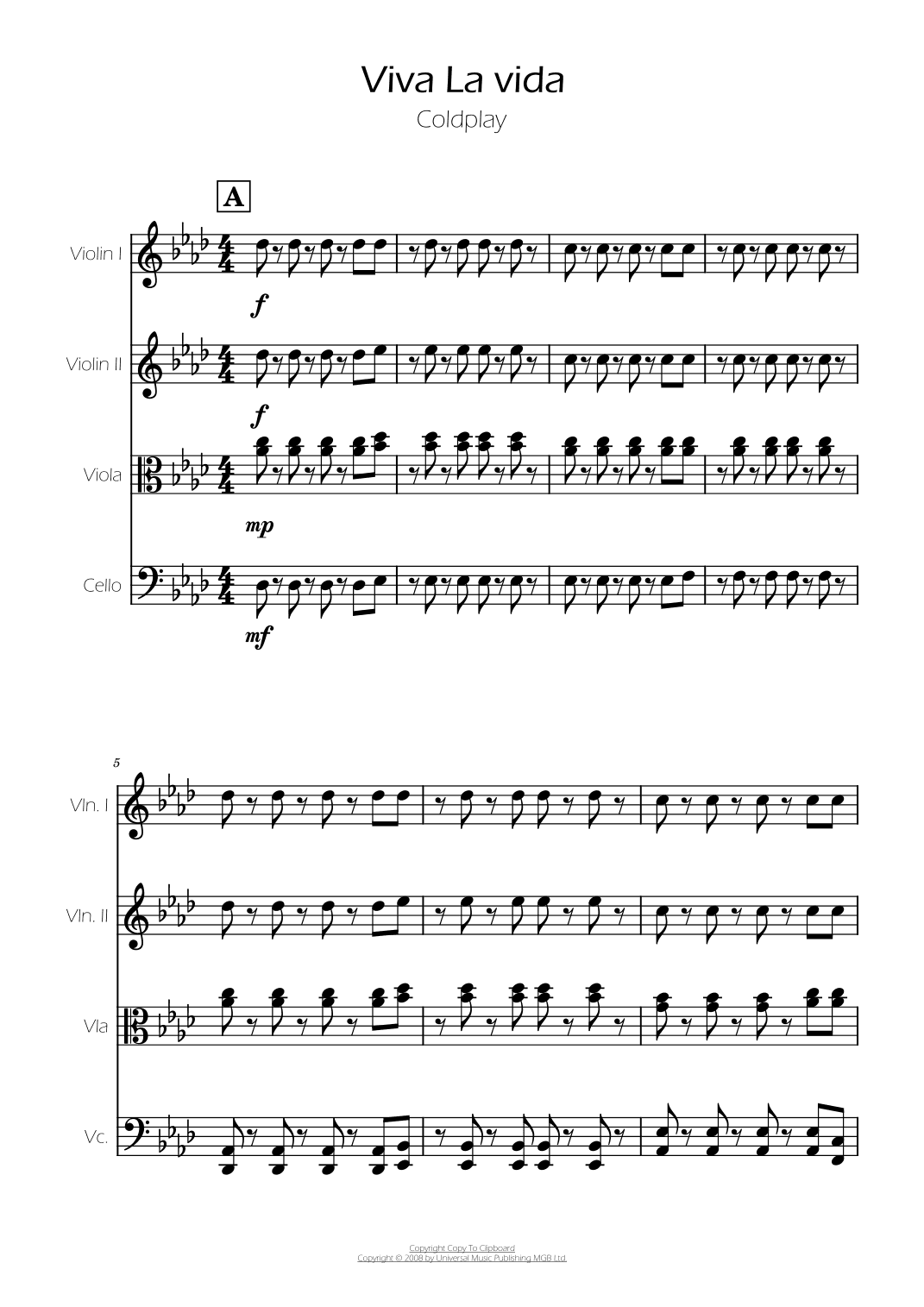 Viva La Vida (arr. Ygor Nunes)